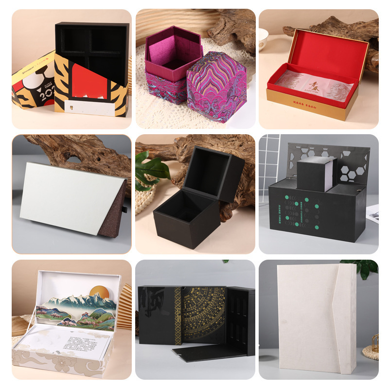 High-end commercial lunar box customised stationery notebook gift box for ostrich make-up box