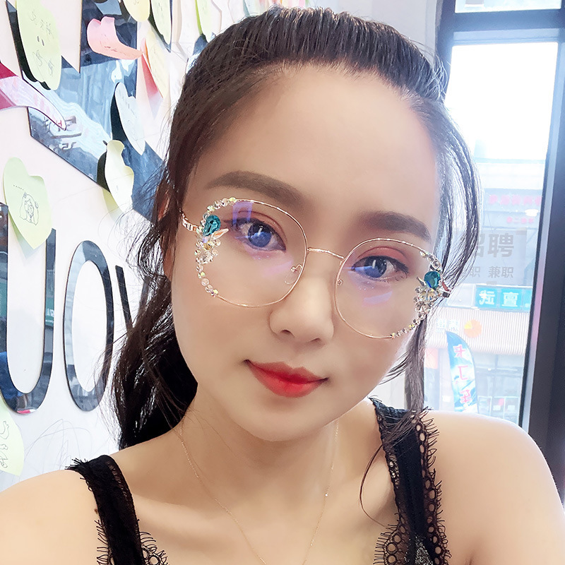 Ống kính máy tính chống bức xạ tia xanh xuyên biên giới không có kính râm theo thời gian