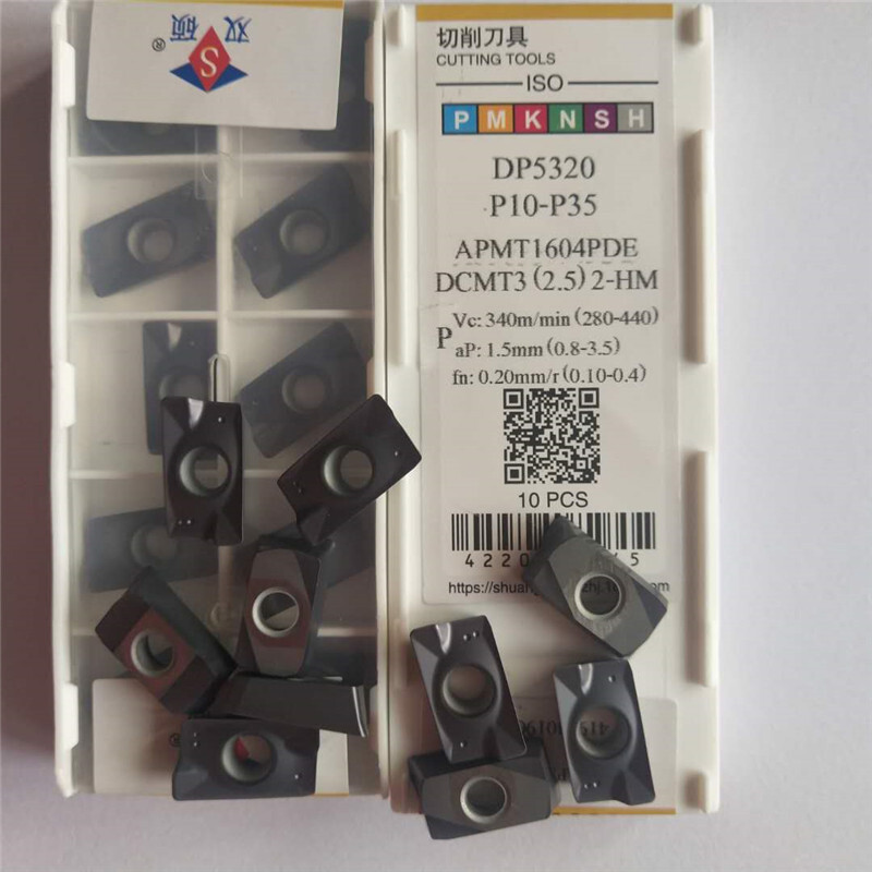 硬質合金刀粒1135 0.8R  APMT1604  PDER加工中心 數控銑刀片廠家