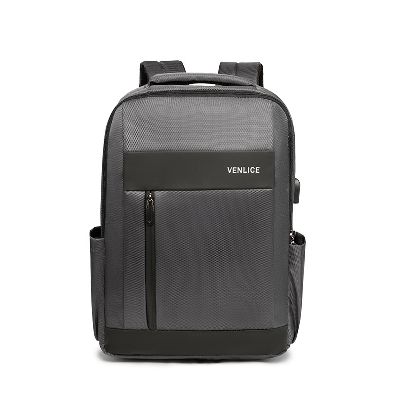 Male business with USB backpacks of 14 in 15.6 inches, laptops of large capacity, Oxford double shoulder packs.