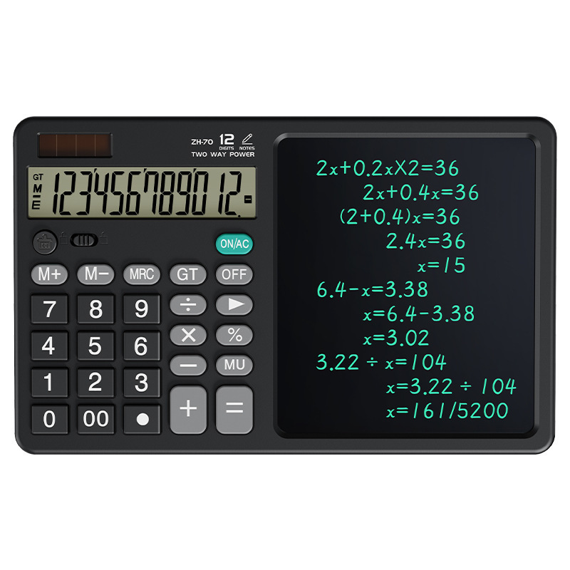 The cross-border solar cell desktop calculator calculates a draft office writing memorandum