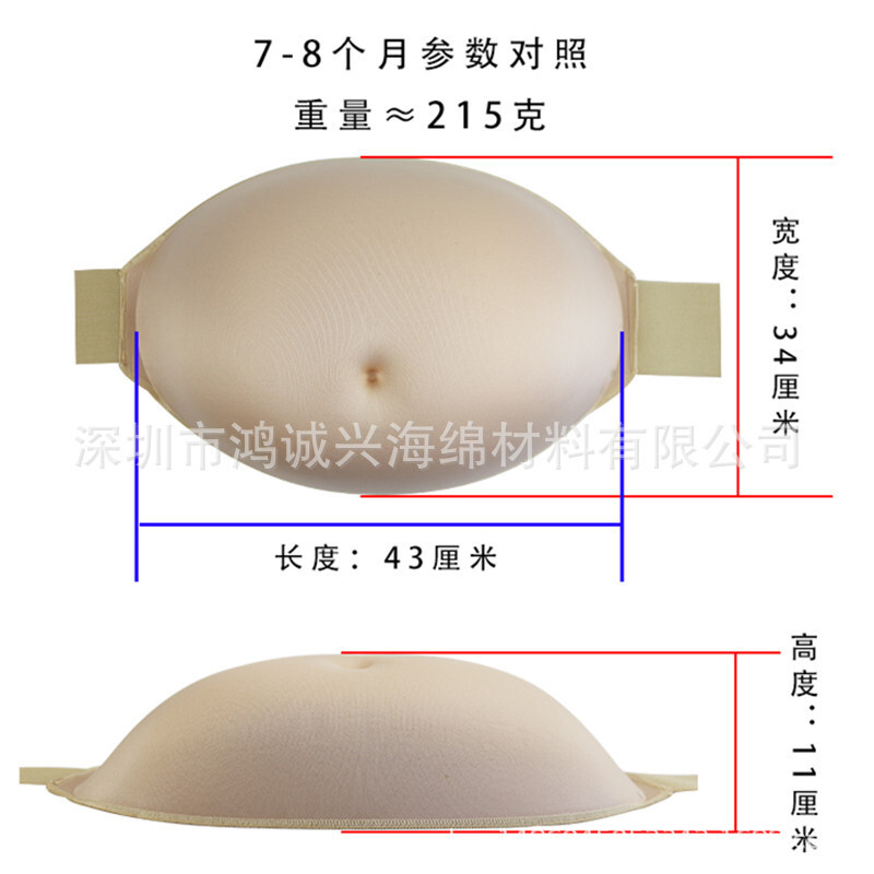 그것은 배우의 예언 사진을 찍은 스폰지 송 임산부의 가짜 더미입니다.