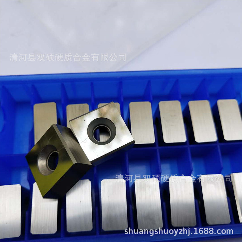 重型可轉位立裝銑刀片 19X19X7 帶孔四方圖層刀片 圖層玉米銑刀片