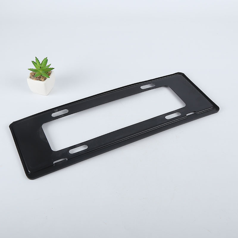 The manufacturer's professional wholesale car license frame, the black carbon fibre license plate frame.