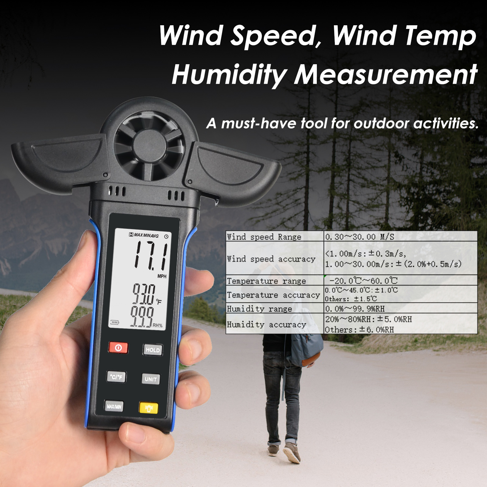 HP-500K wind speed metering machine