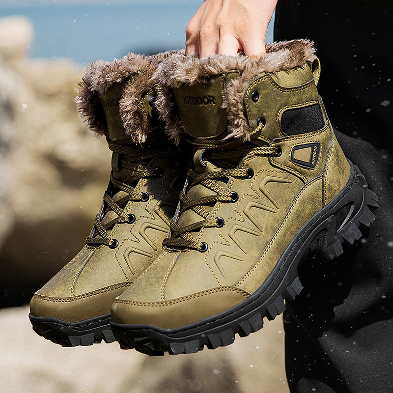 2024 Cross-border wholesale sports, male outdoor cotton shoes, snow boots, mountain shoes, male shoes