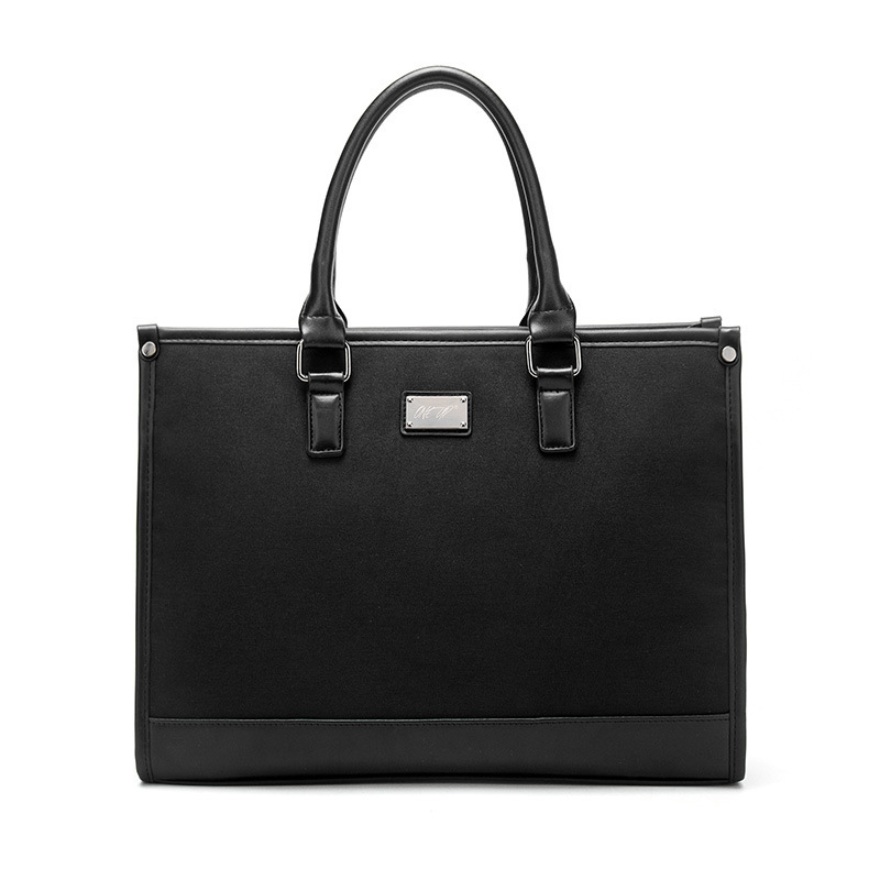 The new man's handbag, the Oxford briefcase, is customised to logo.