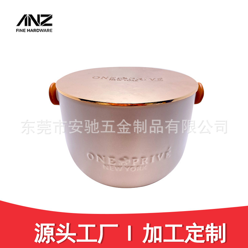 High-end fine cup caps, zinc alloy casting, metal cup caps customised.