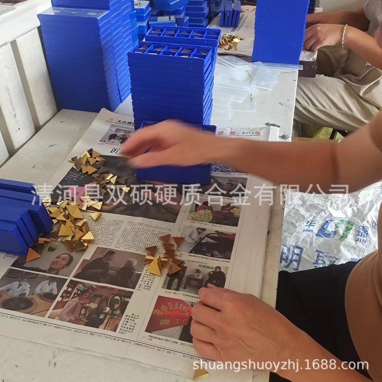 碳化鎢銑刀片 三角形圖層合金刀片 TPKN2204  1603鎢鋼刀粒批發
