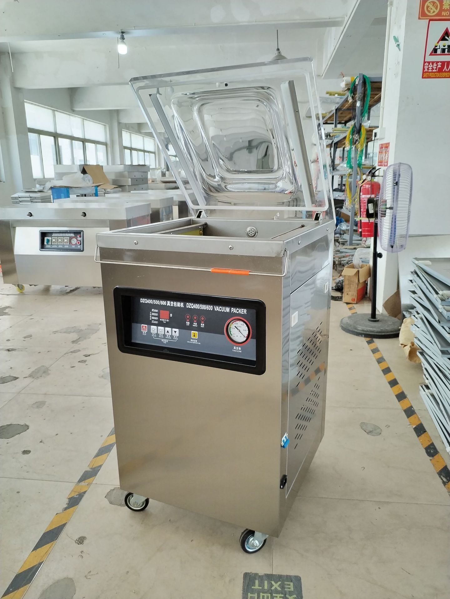 Direct export DZ-400 single-room food vacuum packer, internal vacuum shutter