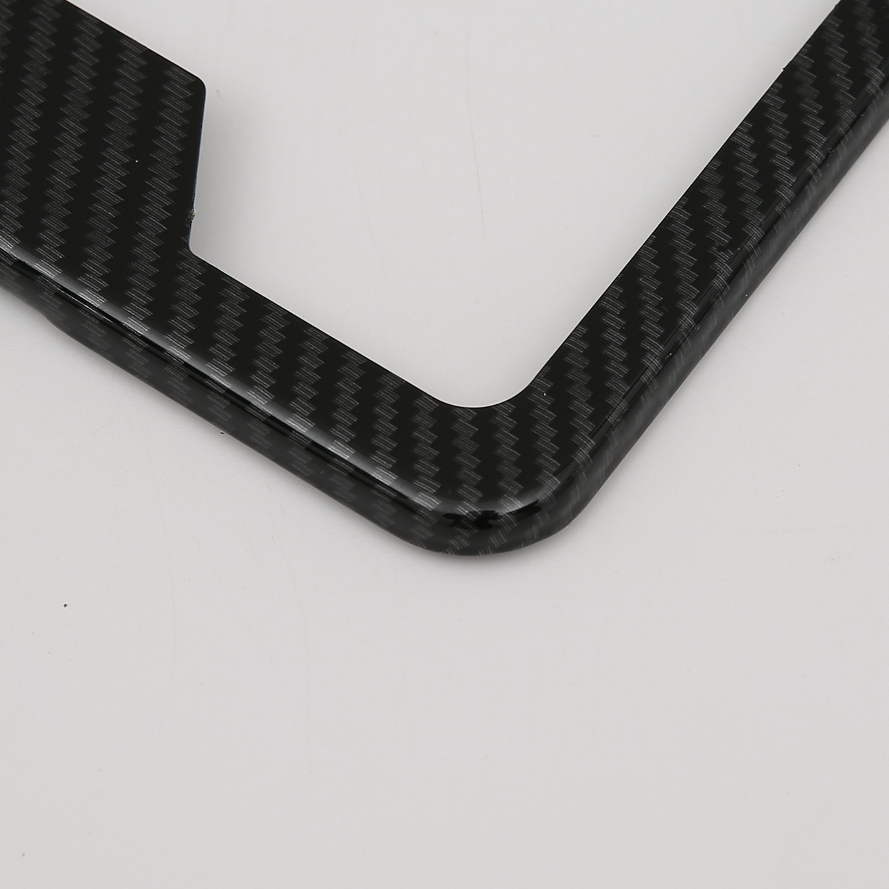 Production of a carbon-fibre plate frame-lined car license frame-based black-fibre-fair frame