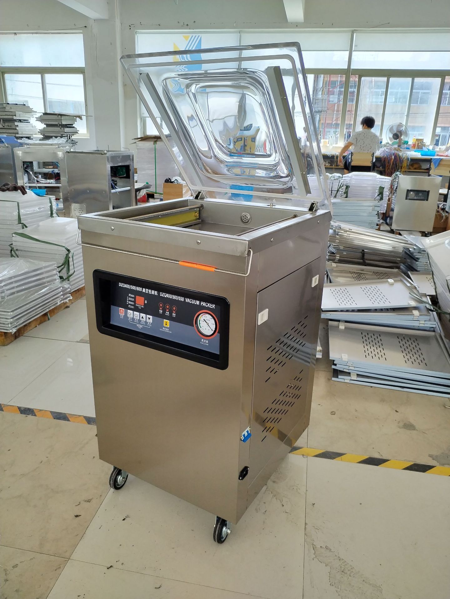 DZ-400 desktop food vacuum packer, plant-exit