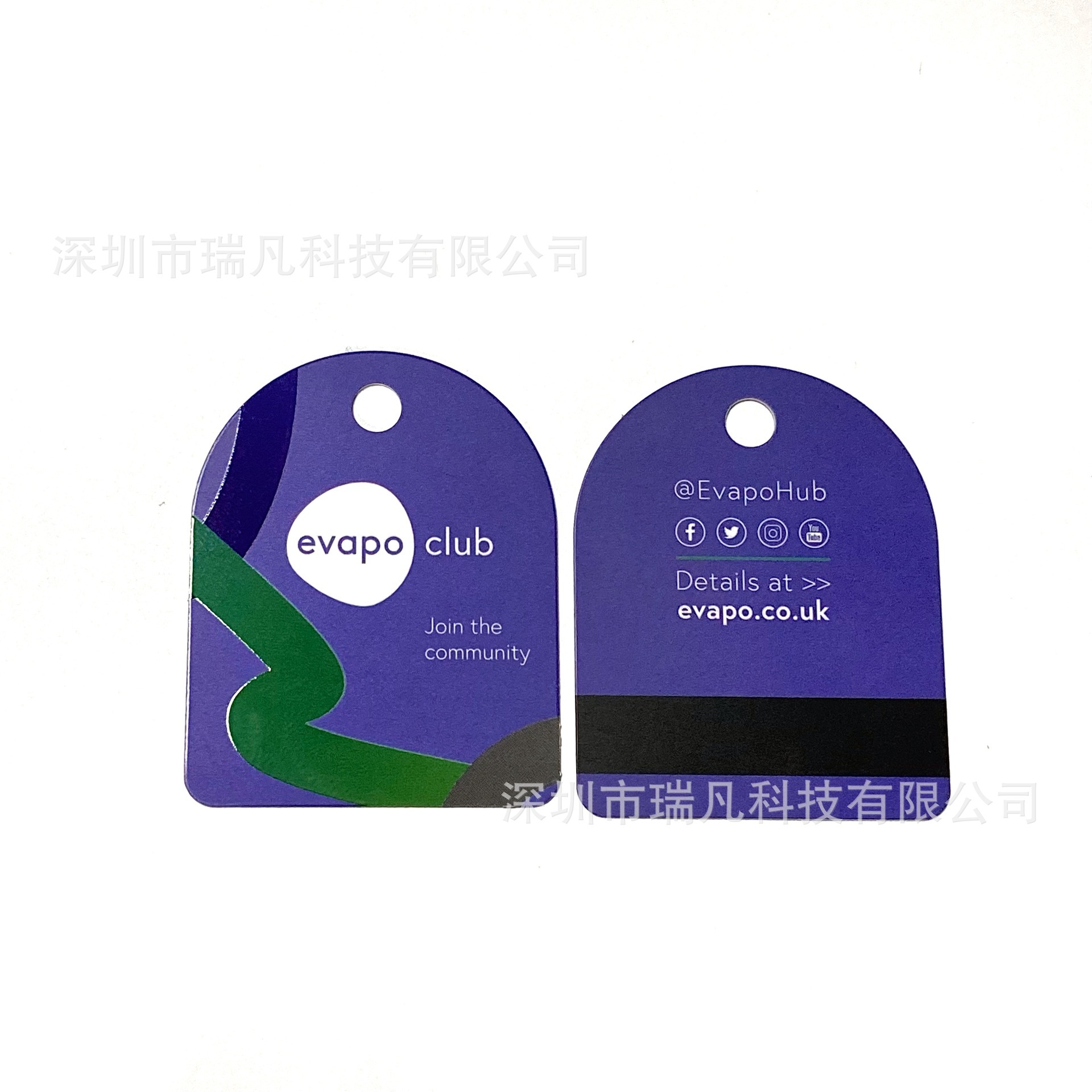 迷你小巧吊牌磁条卡打孔房卡俱乐部游戏卡个性化透明光油UV凸工艺