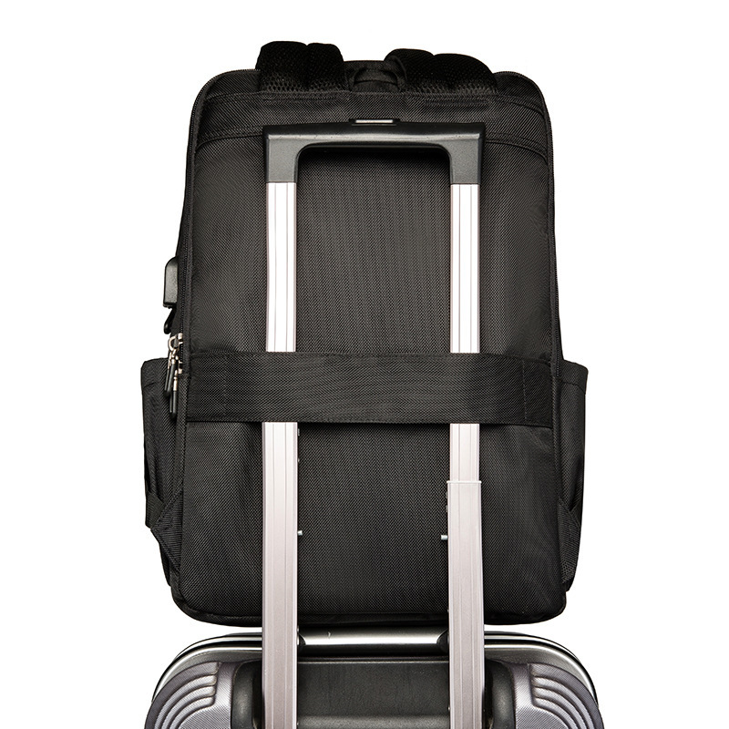 Male business with USB backpacks of 14 in 15.6 inches, laptops of large capacity, Oxford double shoulder packs.