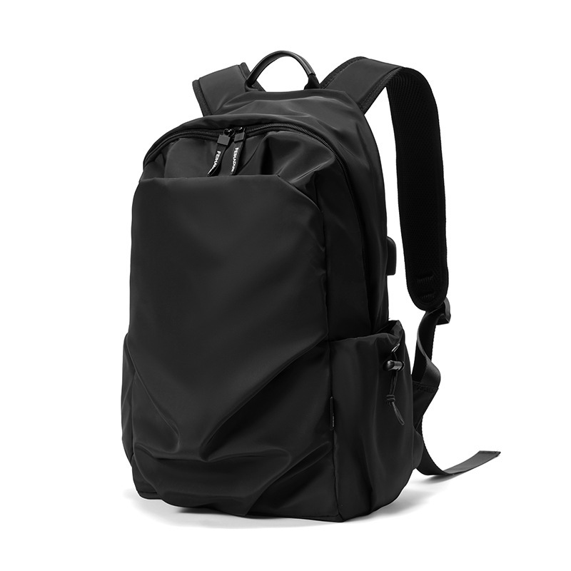 Cross-border new two-shoulder-packed fashionable male computer bag with a short, approximately large capacity package customised for USB backpacks