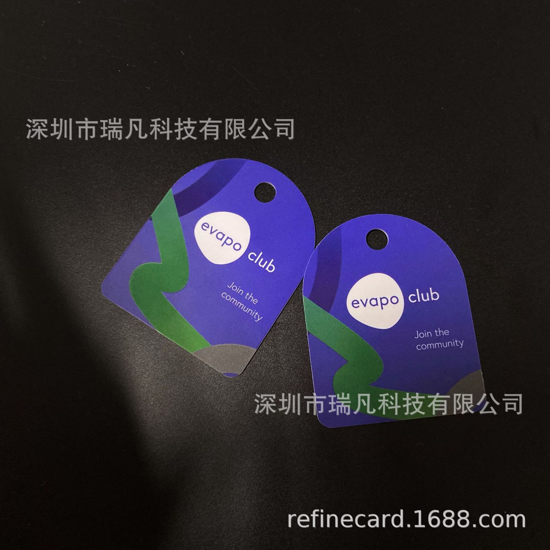 迷你小巧吊牌磁条卡打孔房卡俱乐部游戏卡个性化透明光油UV凸工艺