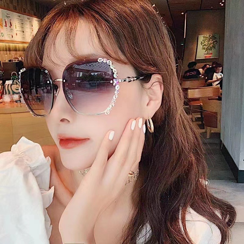 Kính râm mới, và lái xe, thời trang Hàn Quốc, kính khung và màn hình đại dương, kính đỏ, đột nhiên.