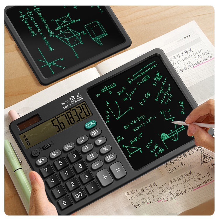 The cross-border solar cell desktop calculator calculates a draft office writing memorandum