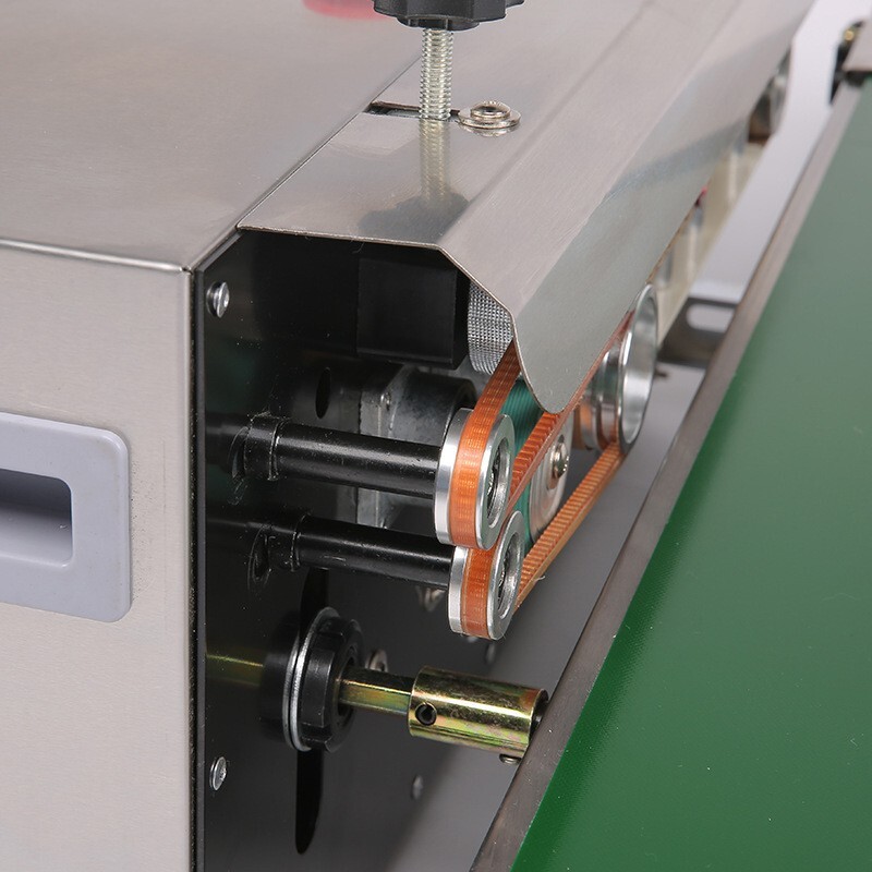 Aluminium bag wrapper, commercial, full of stainless steel, continuous shut-off thin-film plastic bag
