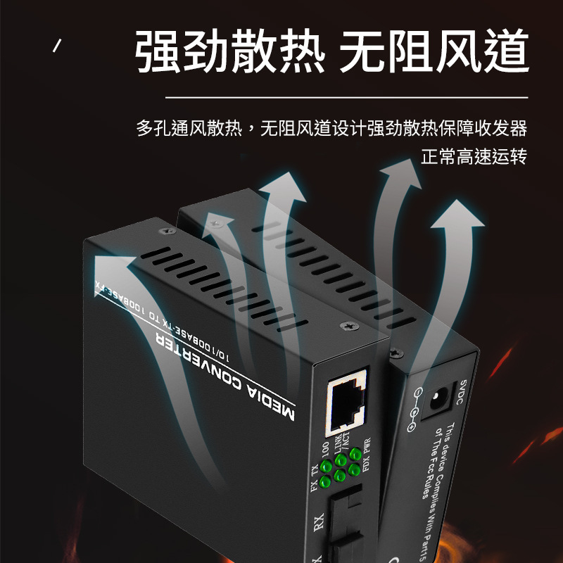 Industrial-grade GG fibre-optic transceiver single-fibre modulus 1-ray 2-power 4-billion-kilogram converter 8-ray transceiver