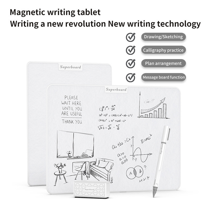 Superboard Platinum Wall pasters teaching children with magnetic office blackboards