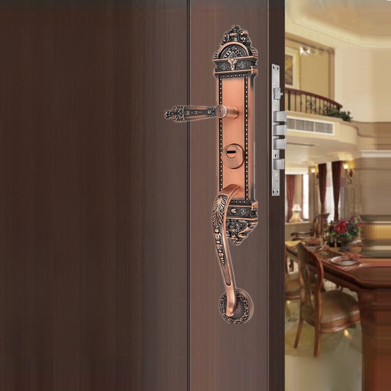 Customize double-opened security doors to lock the core of the bulked zinc alloy. Door lock.