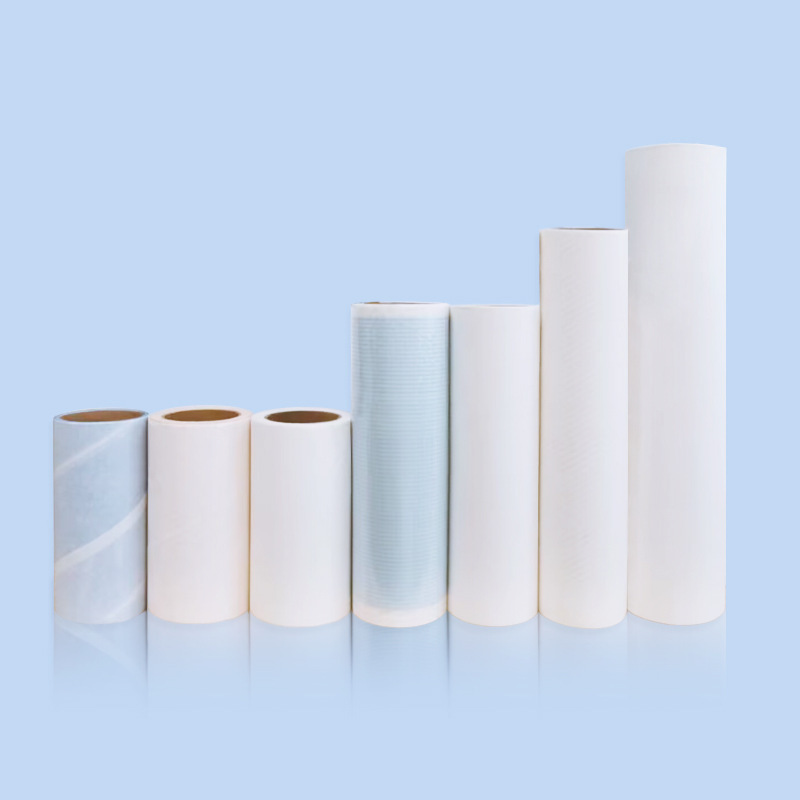 10-cm sticker roller, torn roller brush core instead of 16 cm clean paper and 24 cm dust paper