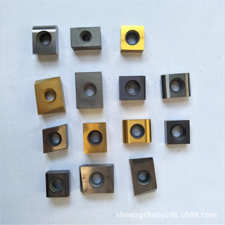 重型可轉位立裝銑刀片 19X19X7 帶孔四方圖層刀片 圖層玉米銑刀片