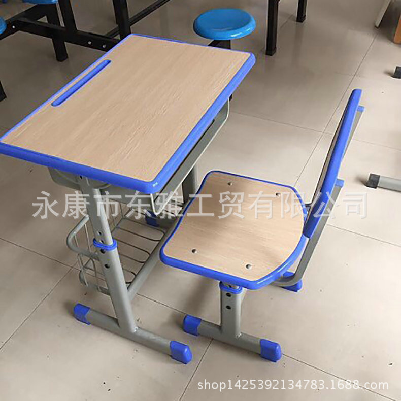 东雅校具 套管升降包边课桌椅带靠背 学生升降课桌椅 学生课桌椅