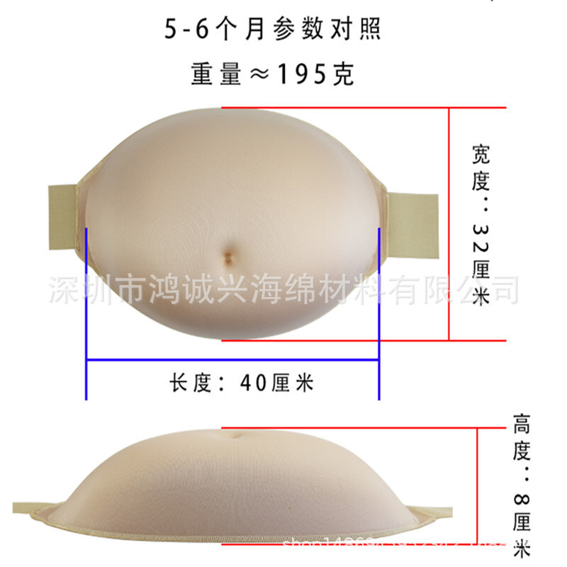 그것은 배우의 예언 사진을 찍은 스폰지 송 임산부의 가짜 더미입니다.