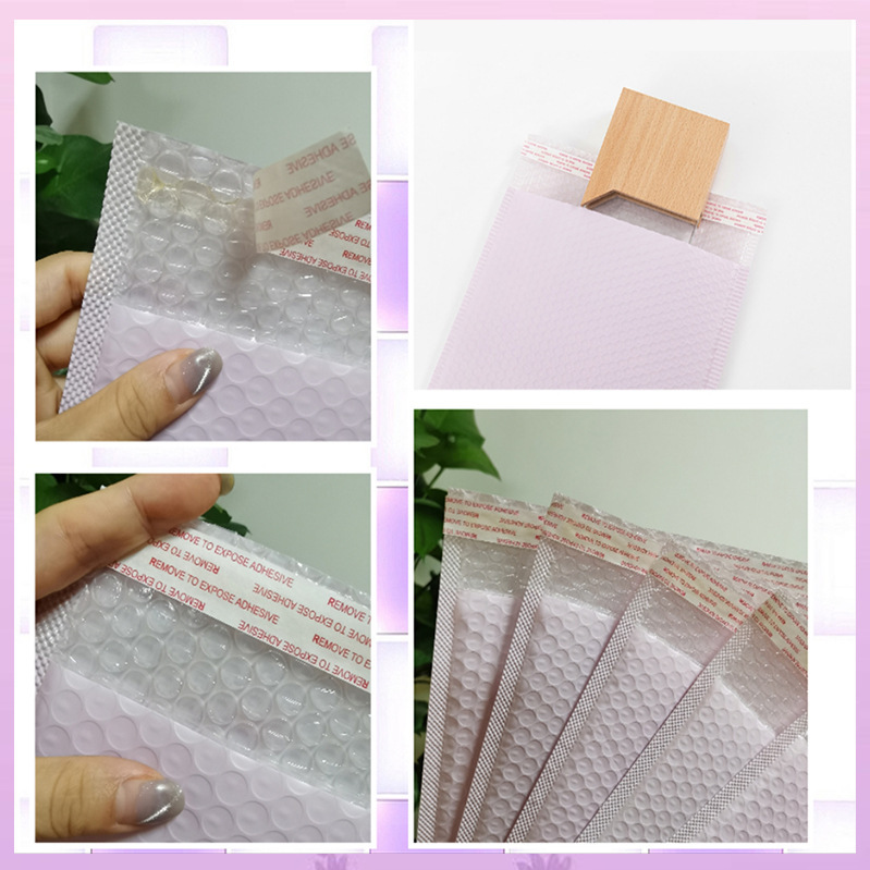 Packing material for the purple waterproof bubble bag with a colour-coloured shampoo envelope bag with a large foam delivery bag