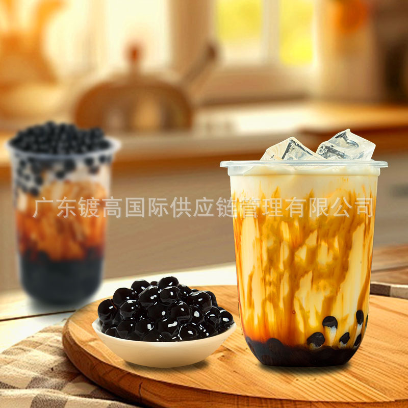 그는 검은 설탕 진주 라운드, 검은 설탕 진주, 우유 원료, 상업적인 우유 차 상점을위한 진주를 가지고 있습니다.