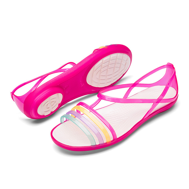 2024 Cross-border wholesale export of outdoor Amazon independent stations selling outdoor coloured Jell-O sandals 35-40 yards