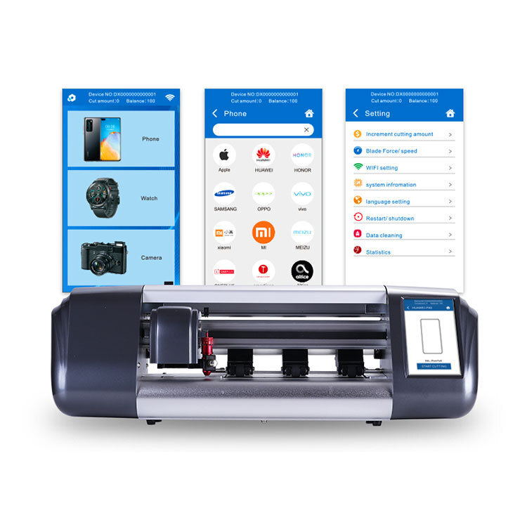 億圖廠家直銷CH310自動智能手機膜切機貼膜機小型保護膜切割機