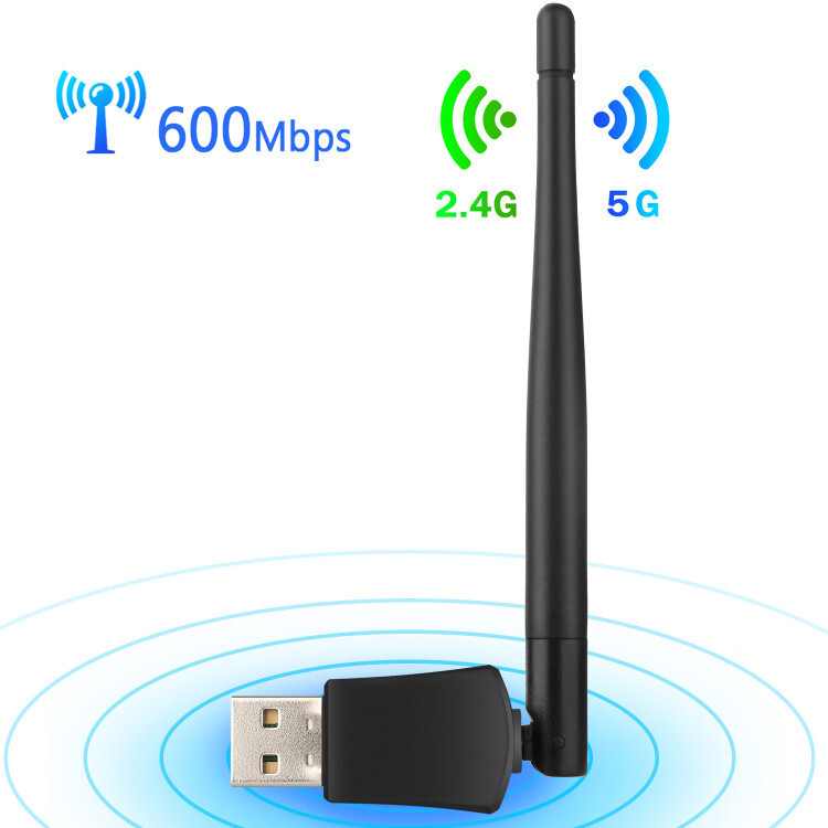 Double-frequency wireless cardwifi receiver 11AC600M wireless card computer USB wireless card connector