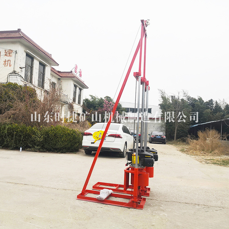 Portable geological exploration core sampling rig 30 metres of concrete drill angle driller