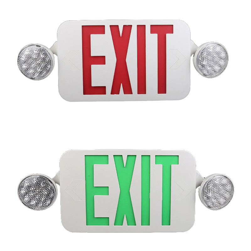 Two-headed composite emergency light security sign exit emergency light security exit, two-to-two lamps