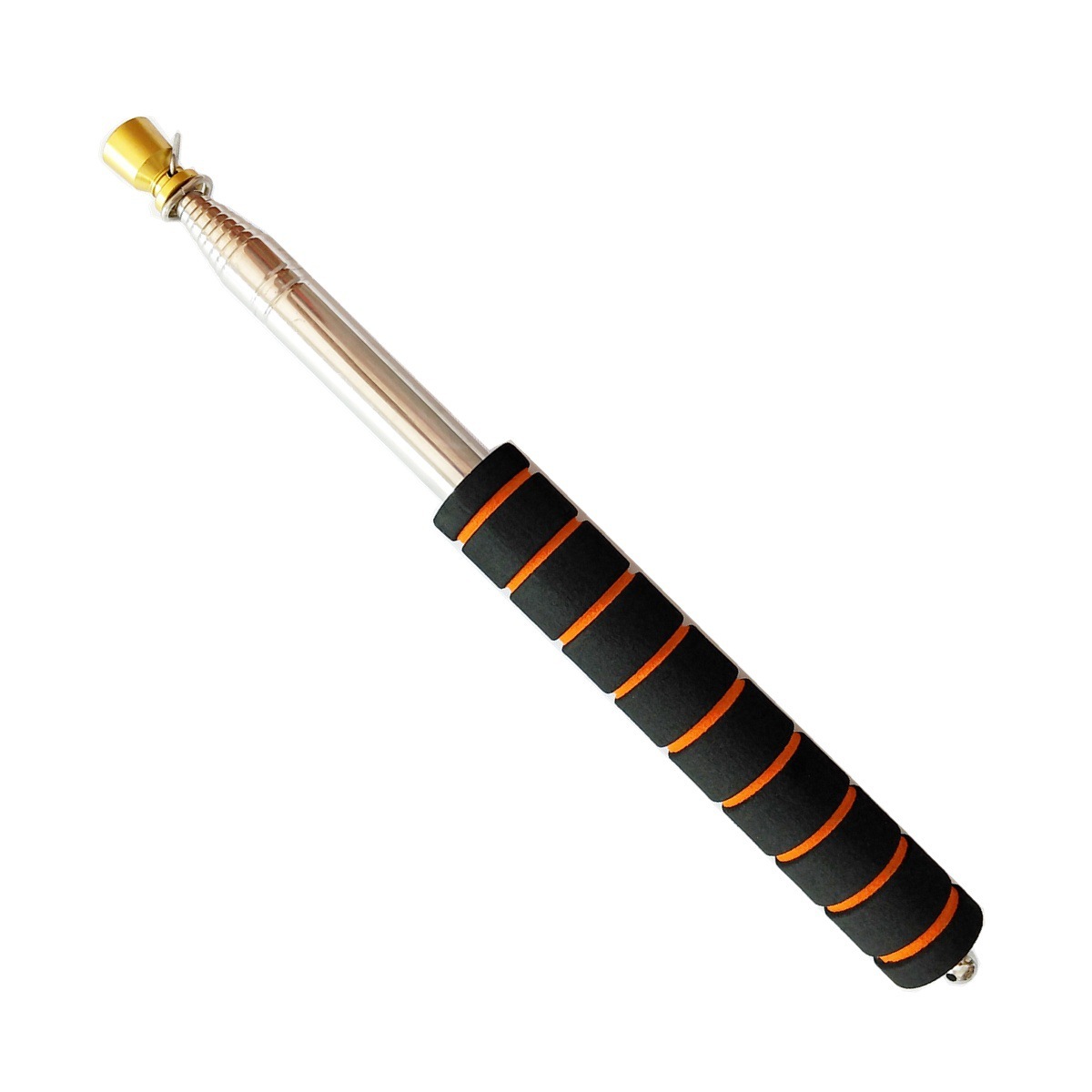 Cross-border cargo guide, 2.5 meters gold pole with rough guide, orange black handle.