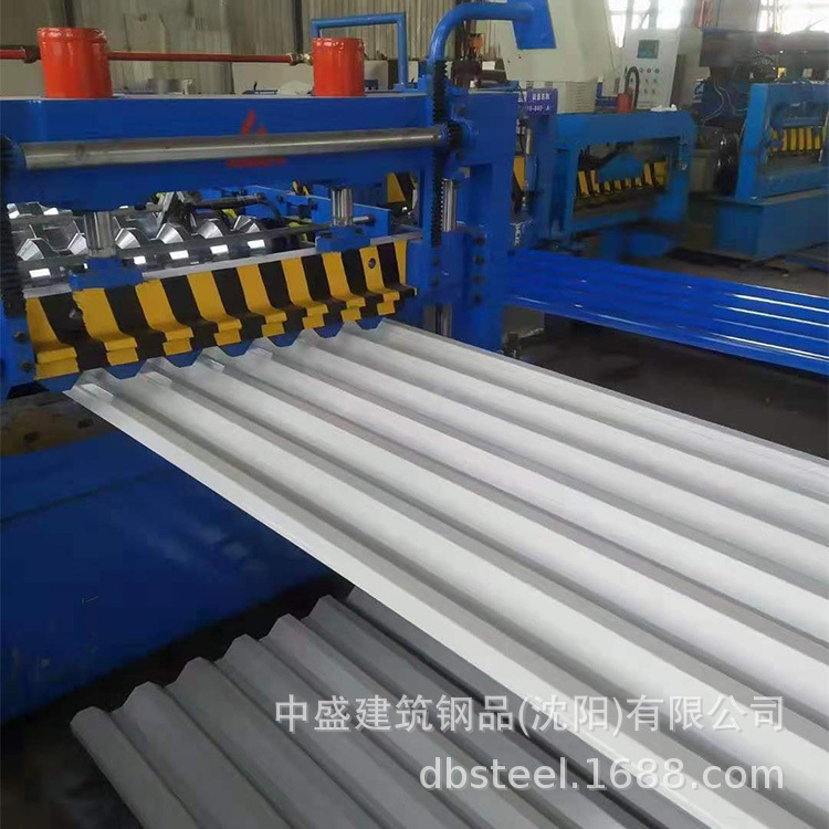 Type v125 colour steel plate 750 colour steel tile plate YX35-125-750 pressure steel plate factory