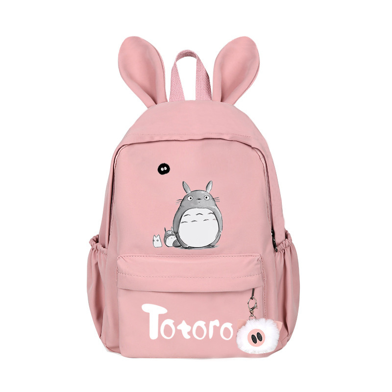 2023 spot packs, double-shouldered canvassed rabbit ears, cute female backpack head like a computer bag.