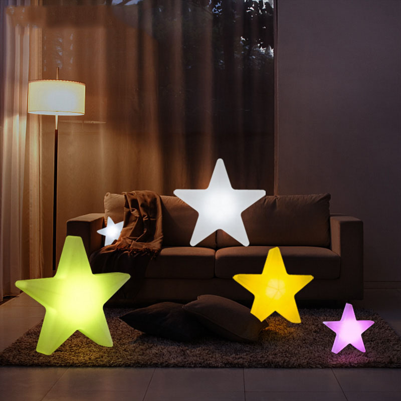 LED luminous pentagram light, stage-based creative camera set, octopus seven-colour-day decorating lights.