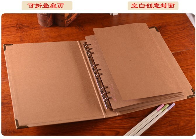 A4 photo albums, nine-hole blank pages, DIY sticker-paper albums, sketchbooks, children's drawings.