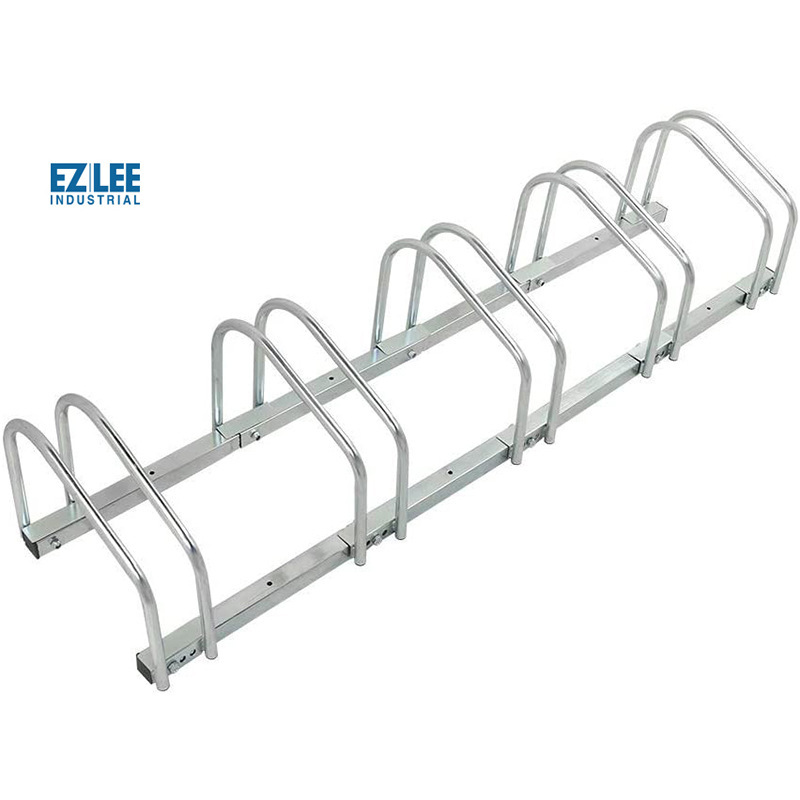 The floor garage bicycle shelf displays multiple bicycle racks