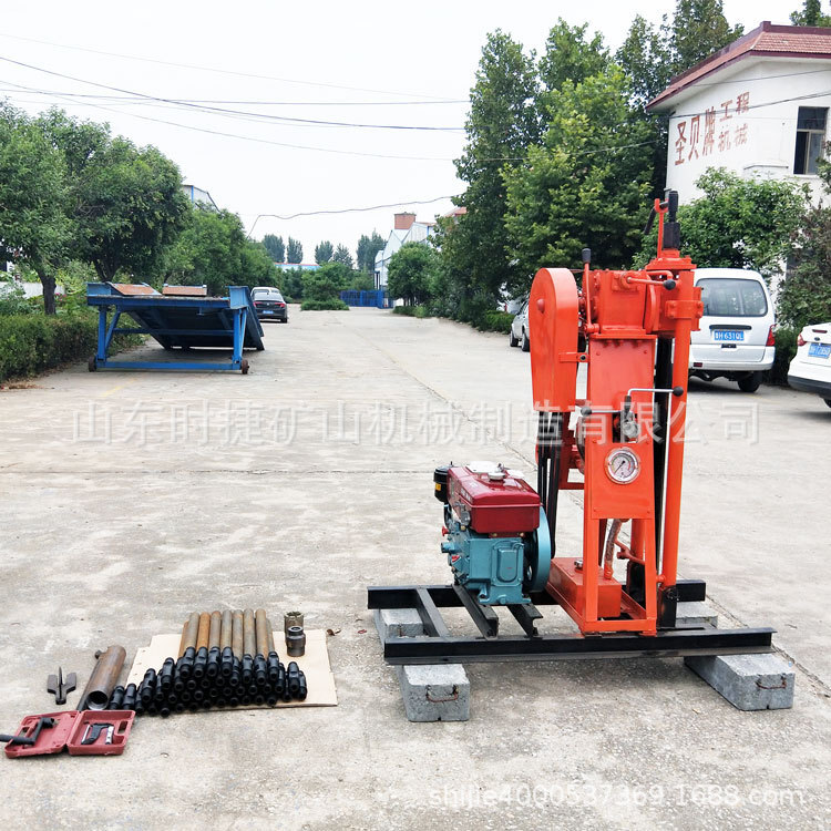 Small-scale diesel hydraulic geological sampling equipment 50 metres of core mine detection rig