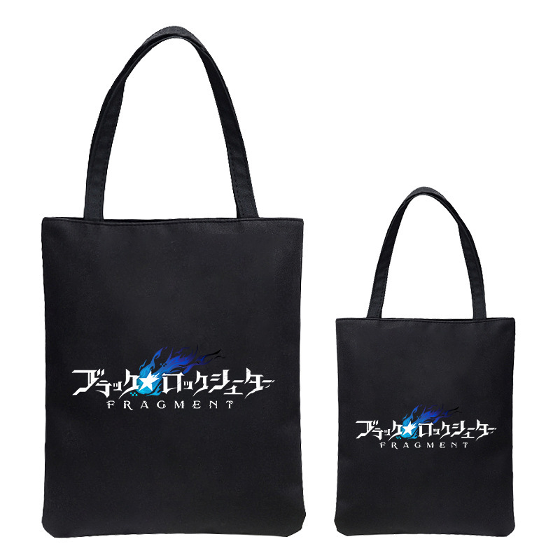 2022 stamped canvas bag: Black Rock Shooter Black Rockshots, student bag