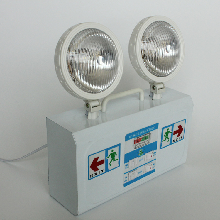 Two-headed emergency lights, emergency lights, emergency lights, sales of emergency walllight fire sign metal