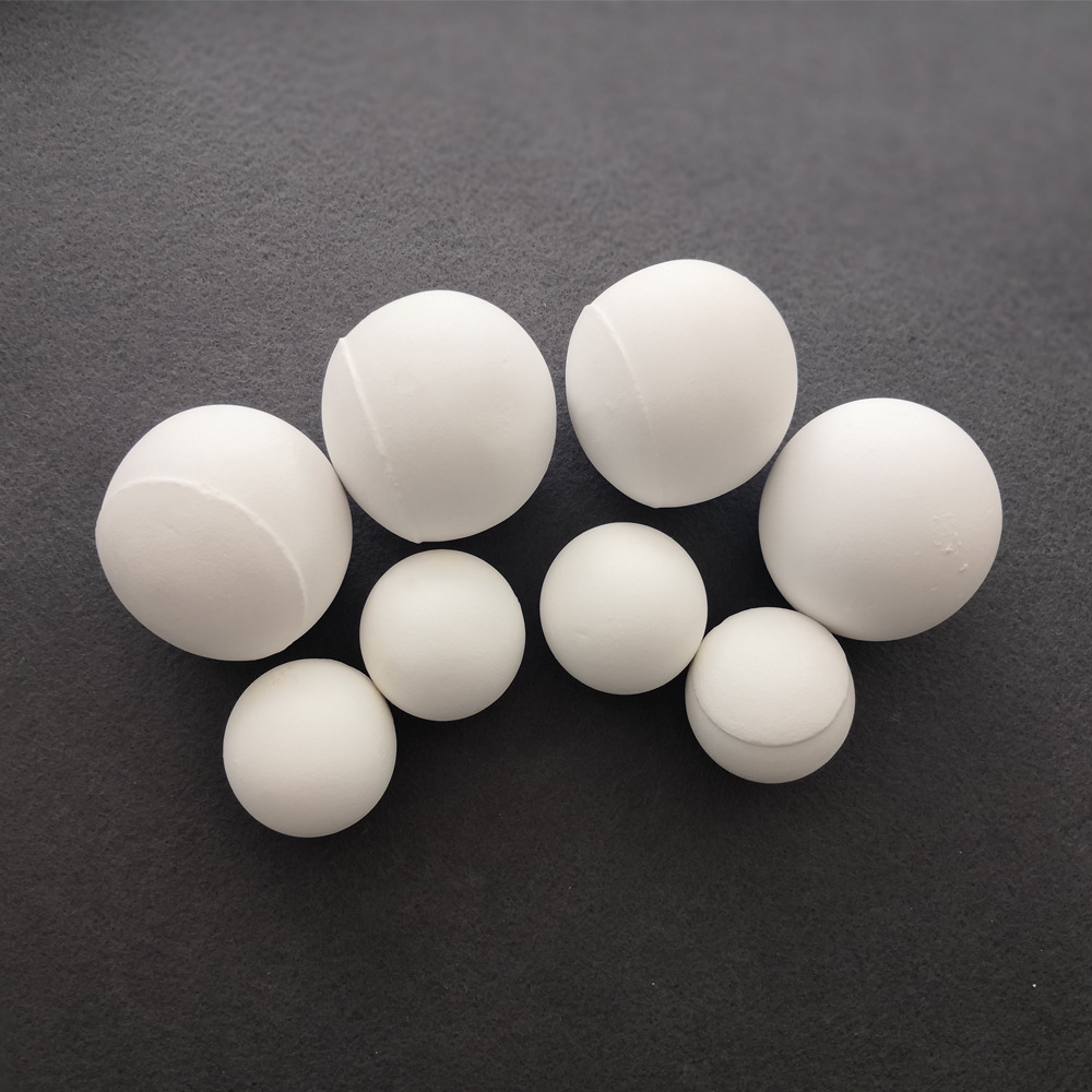 Porcelain balls, fillings, chemical fillings, aluminum oxide balls.