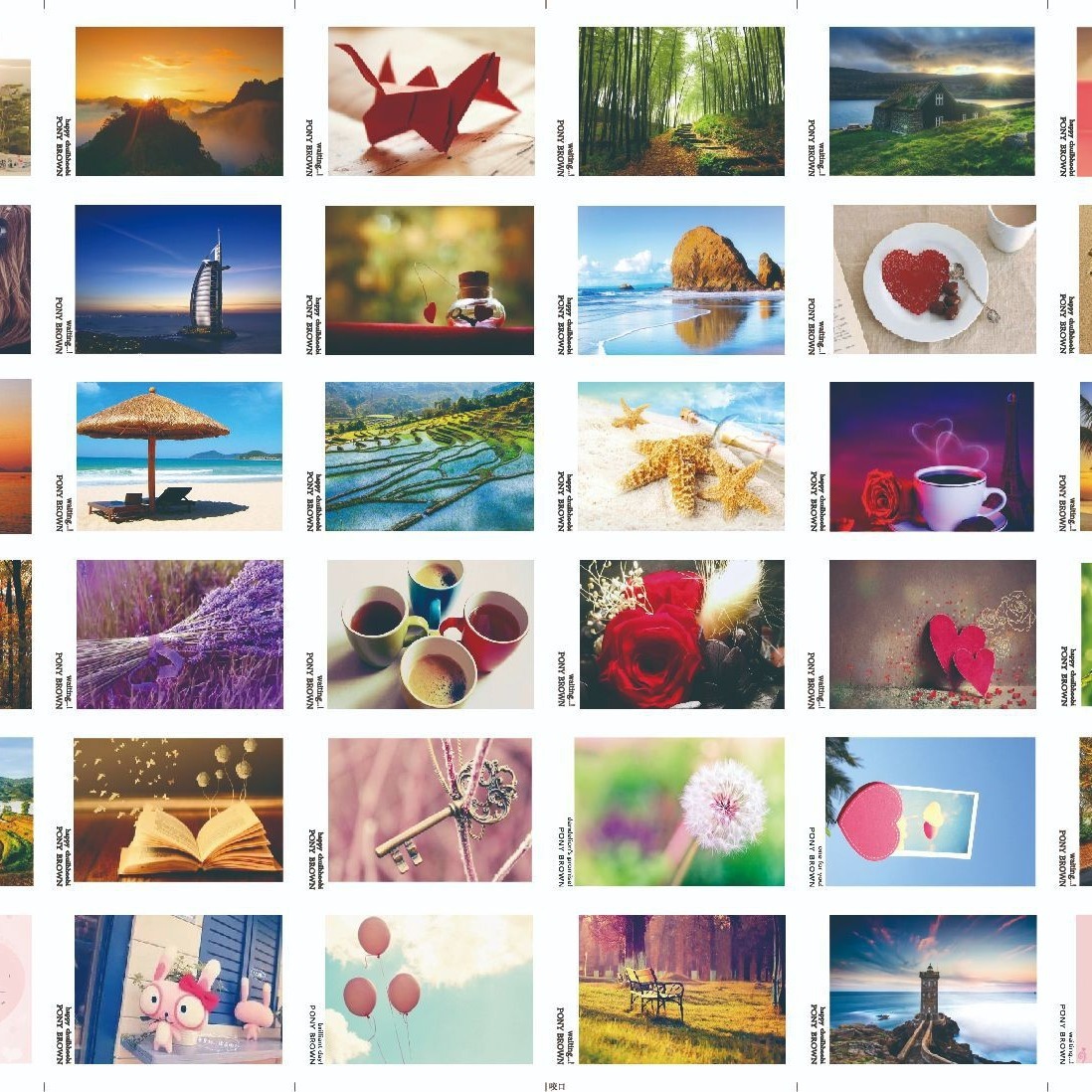 Lomo mini card, postcard card, Lomo card, 36.2 grams in bulk.