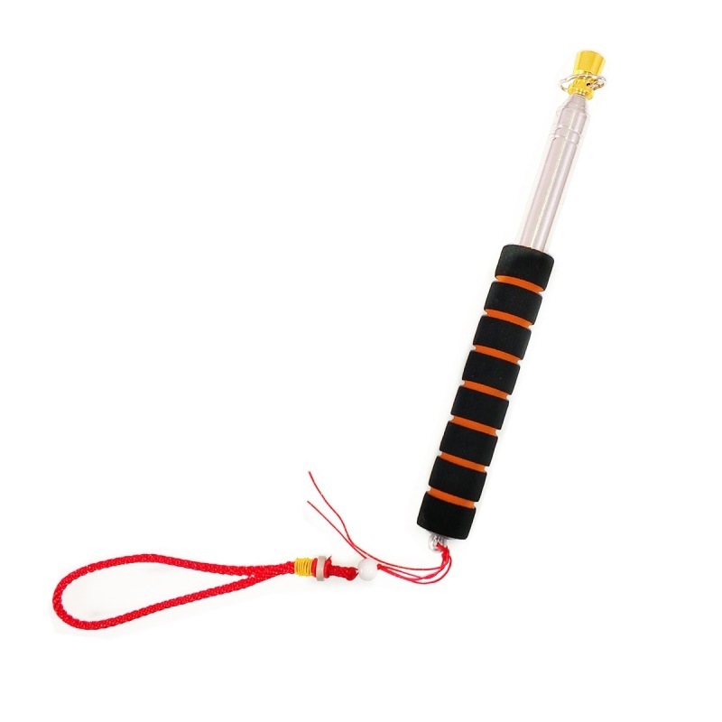 Cross-border cargo guide, 2.5 meters gold pole with rough guide, orange black handle.