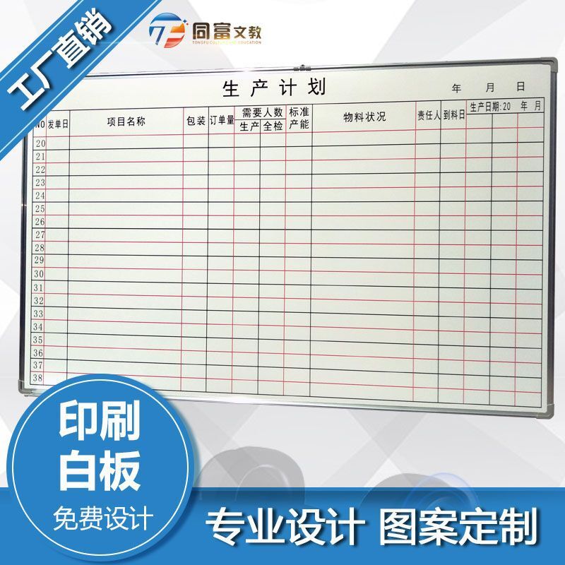 Home custom for foreign trade by a company that runs its own printing of magnetic whiteboard boards and board boards